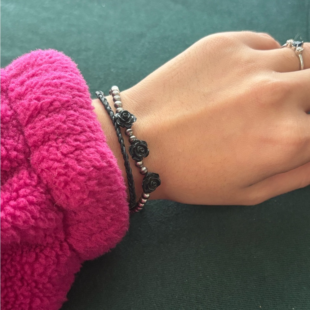 Vintage Double Stranded Beaded Adjustable Chain B… - image 1